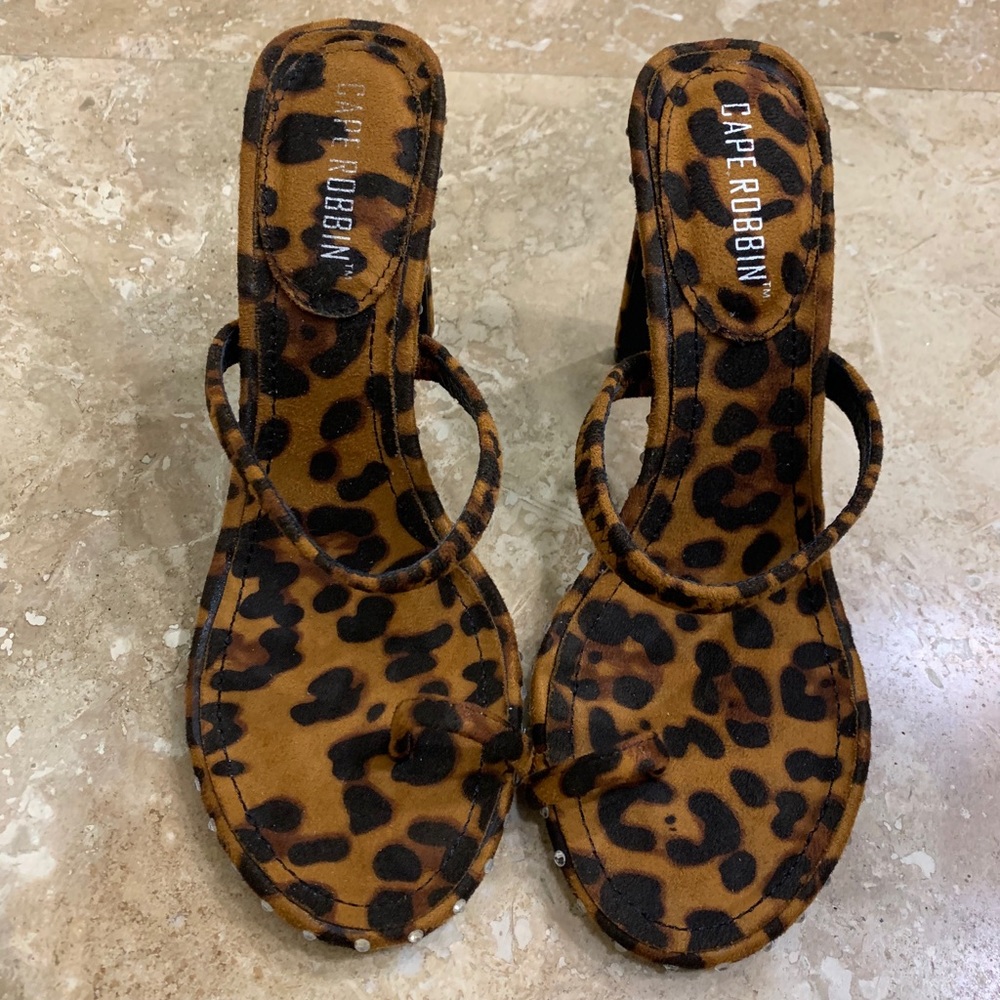 Cape Robbin™ Envy Animal Print Studded High Heels